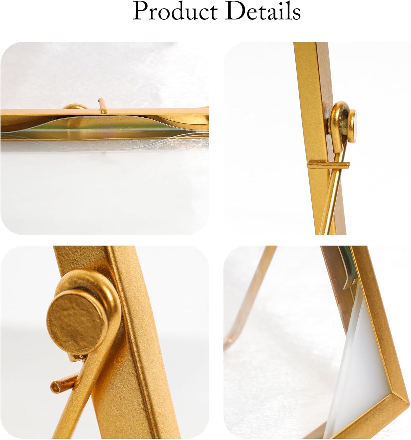Fumwase Gold Floating Picture Frame 6x6 Inch