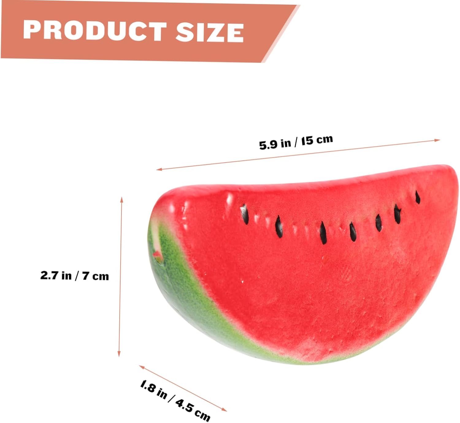 Zerodeko 6Pcs Lifelike Watermelon Slices Decorative Props