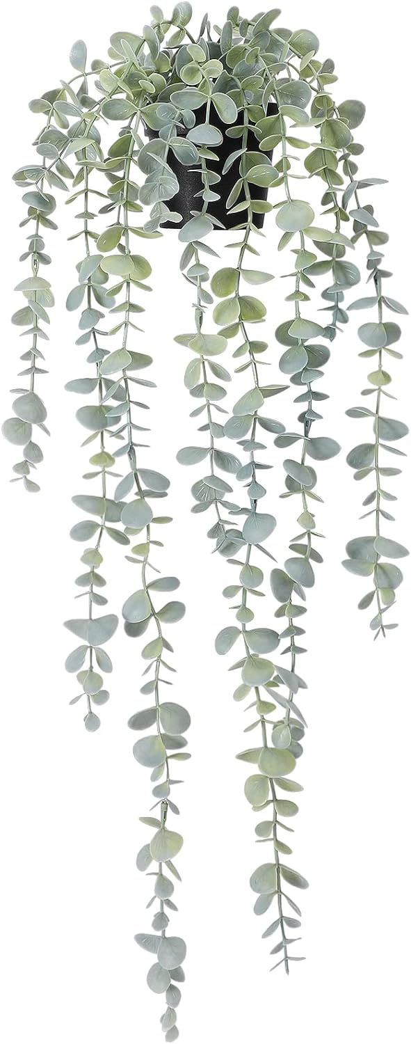 COCOBOO Artificial Hanging Eucalyptus Plant