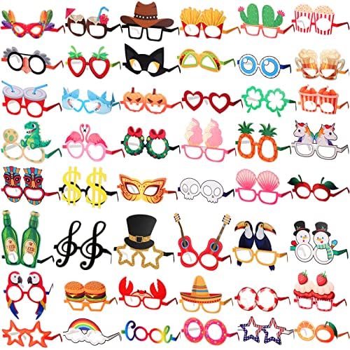 48 Pcs Funny Hawaiian Party Sunglasses
