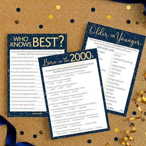 DISTINCTIVS 18th Birthday Party Games Bundle