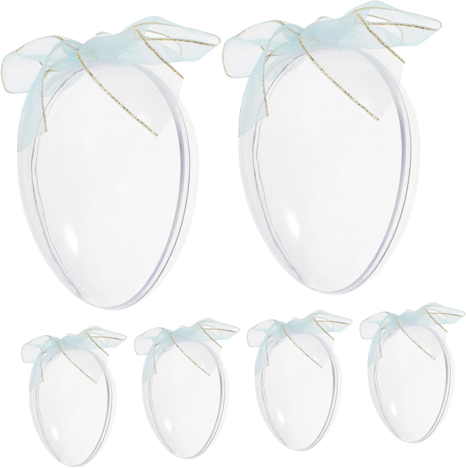 6pcs Clear Easter Candy Boxes for Party Supplies