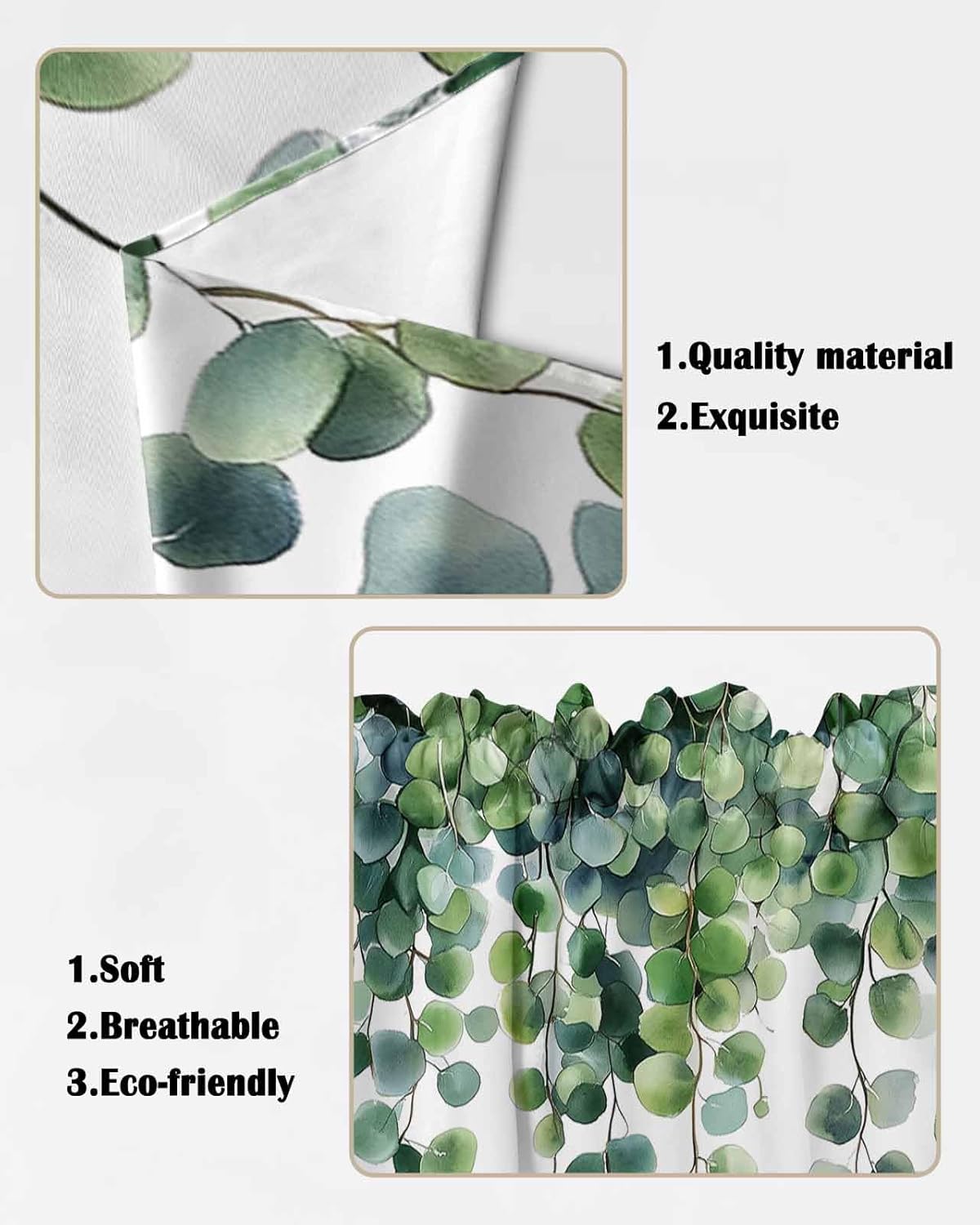 Spring Leaf Swag Curtains Pair 36x36