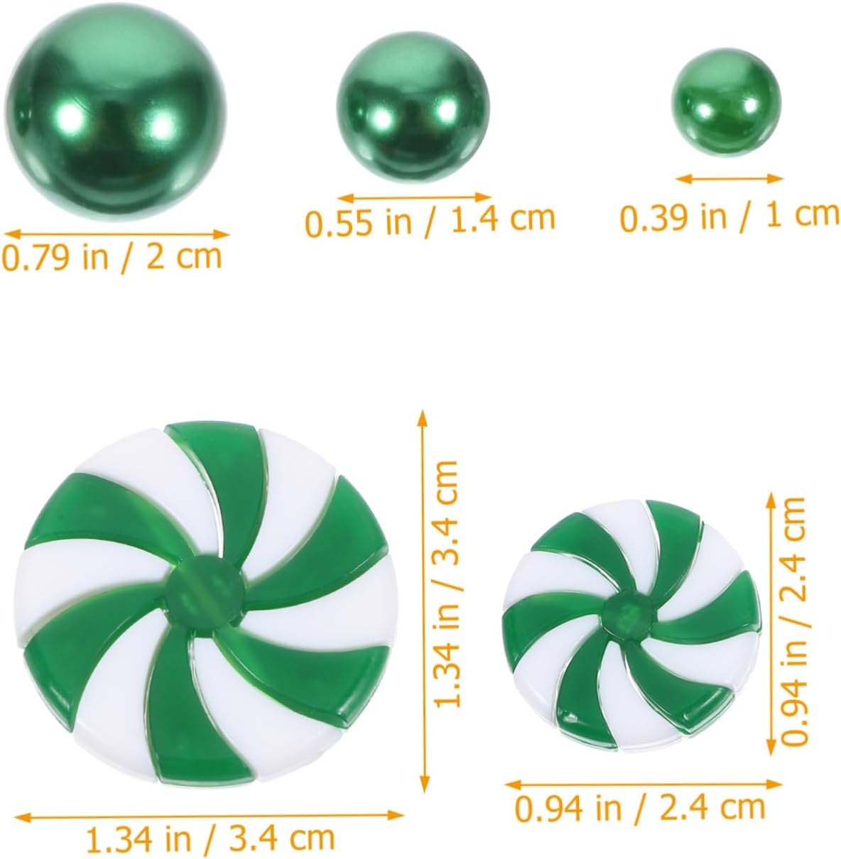 PRETYZOOM Christmas Floating Candle Decorations and Acrylic Beads Vase Filler