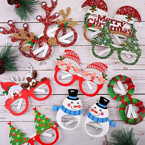 24 Pieces Christmas Party Eyeglasses with Funny Themes