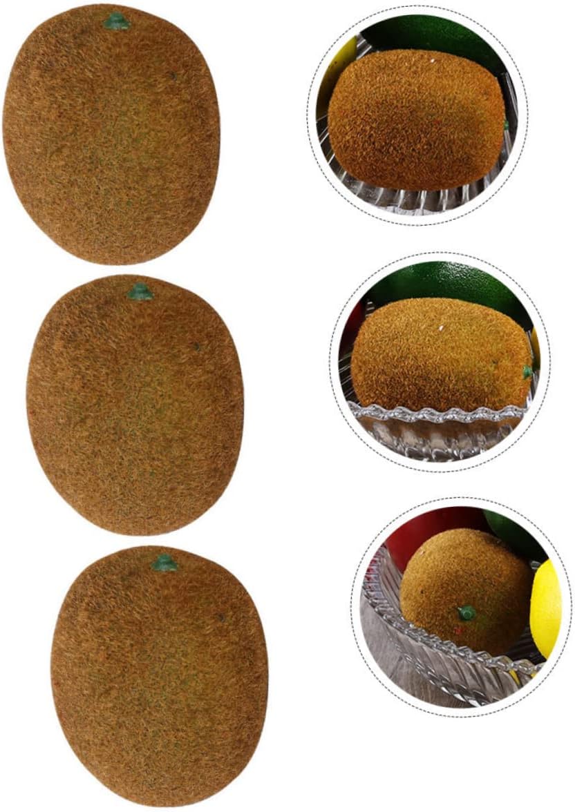 Zerodeko 4Pcs Plastic Fake Kiwi Fruit Decor