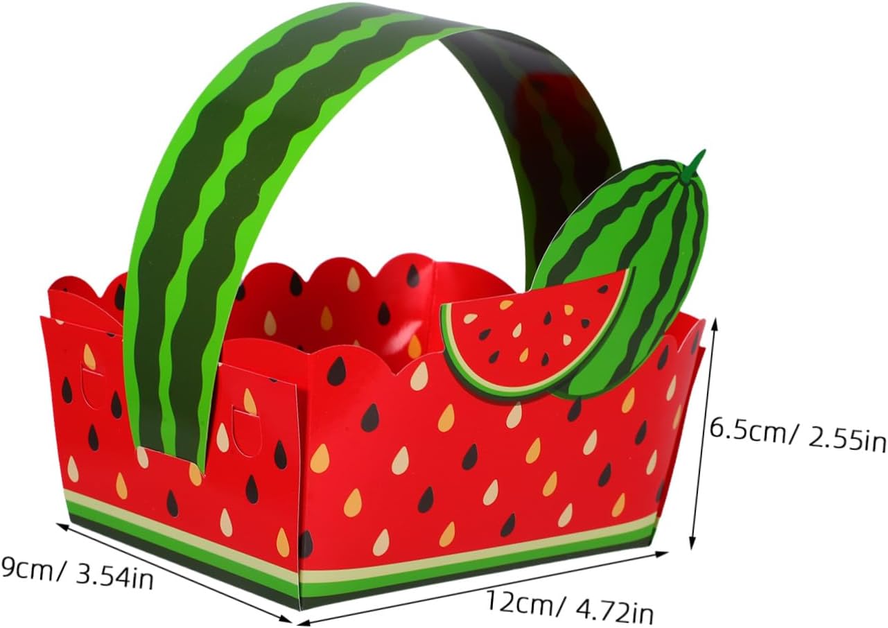20pcs Summer Watermelon Snack Boxes for Birthday Parties