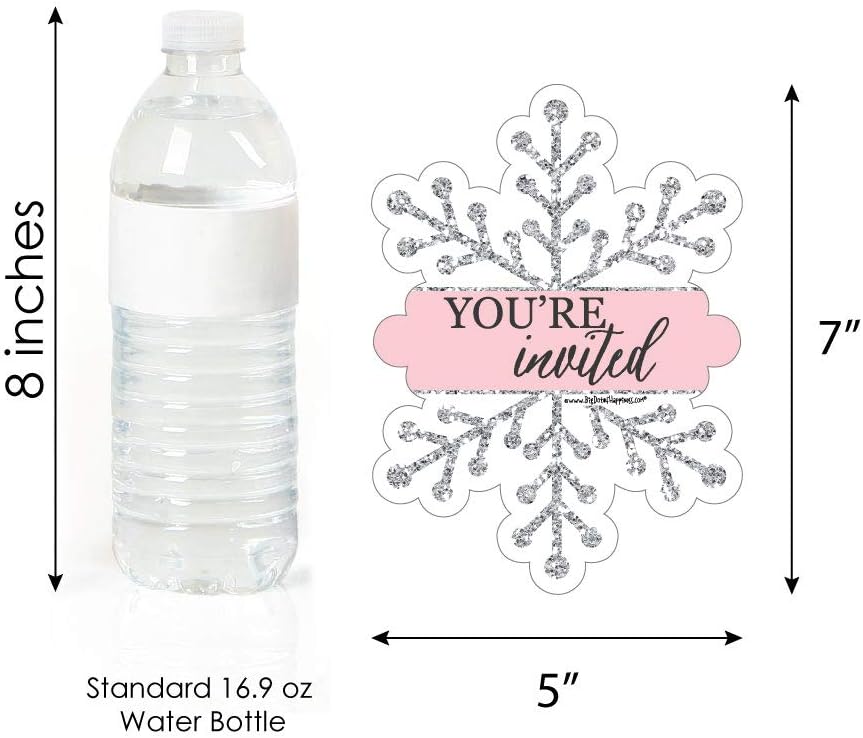 Pink Winter Wonderland Fill-In Invitations Set of 12