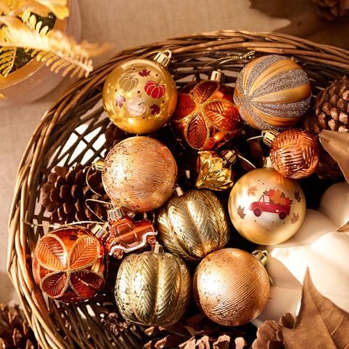 DECOR BY HANNAH Fall Tree Ornaments Set 21ct