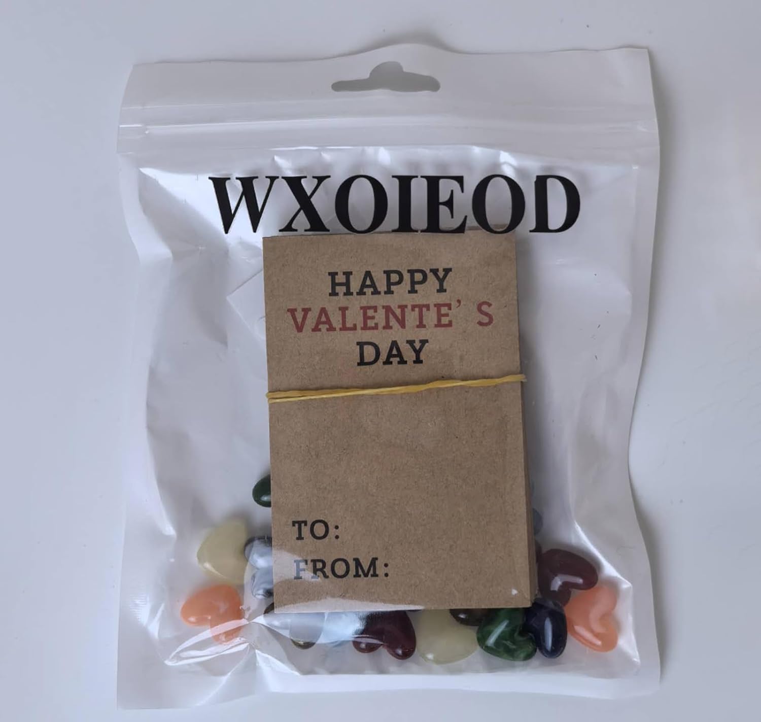 24 Pack Heart-Shaped Gem Valentine Cards