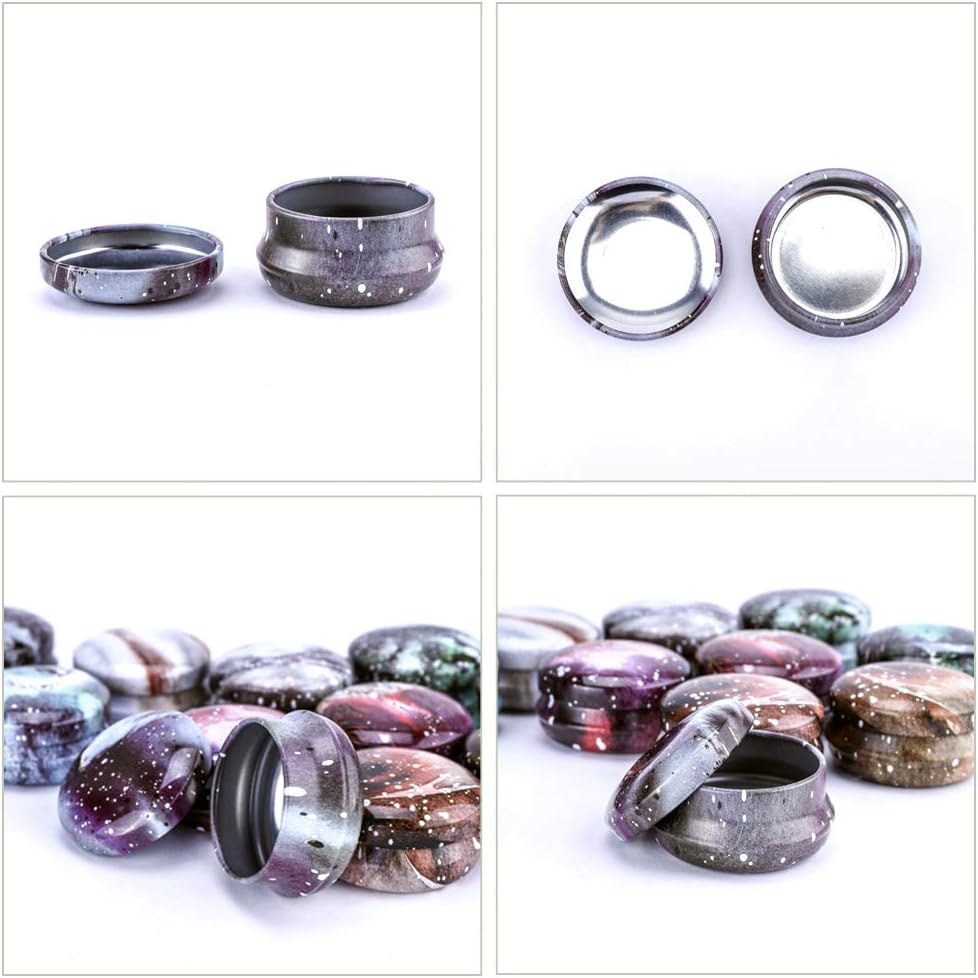 Rolin Roly 12Pcs Mini Travel Cans for Candles and Gifts
