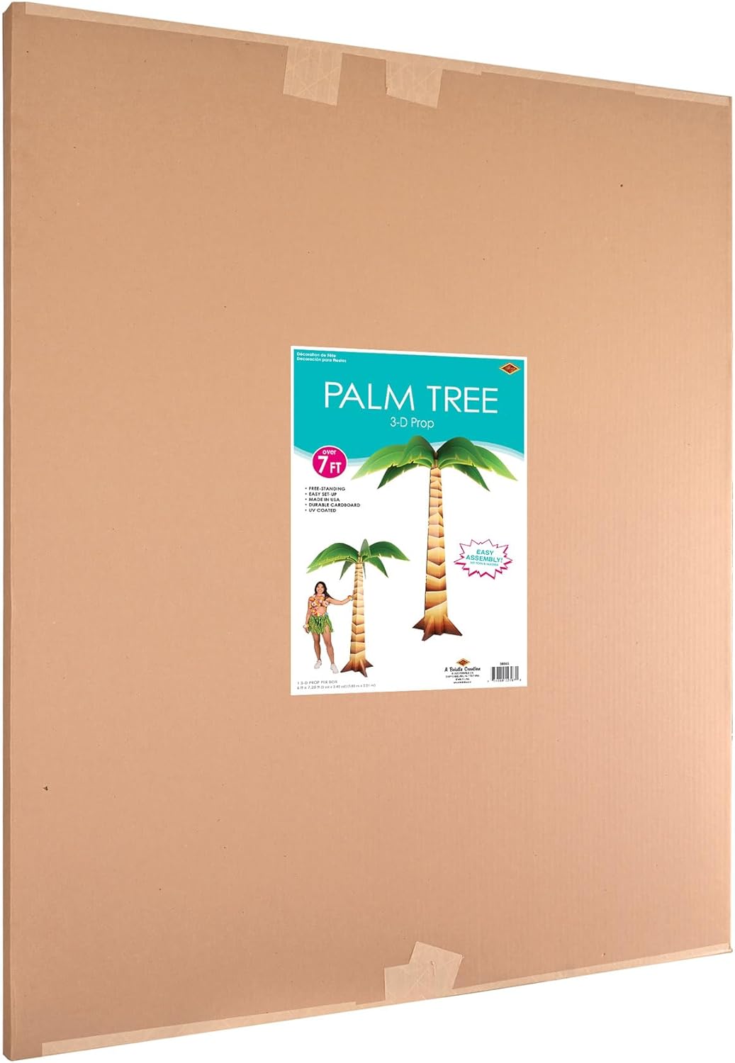 Beistle 73 x 6 3D Cardboard Palm Tree Prop