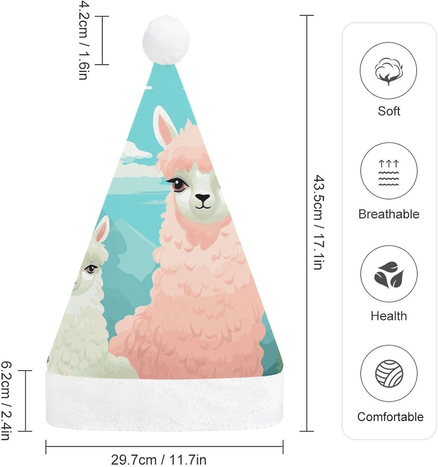 Santa Hat Christmas Headwear for Adults and Kids