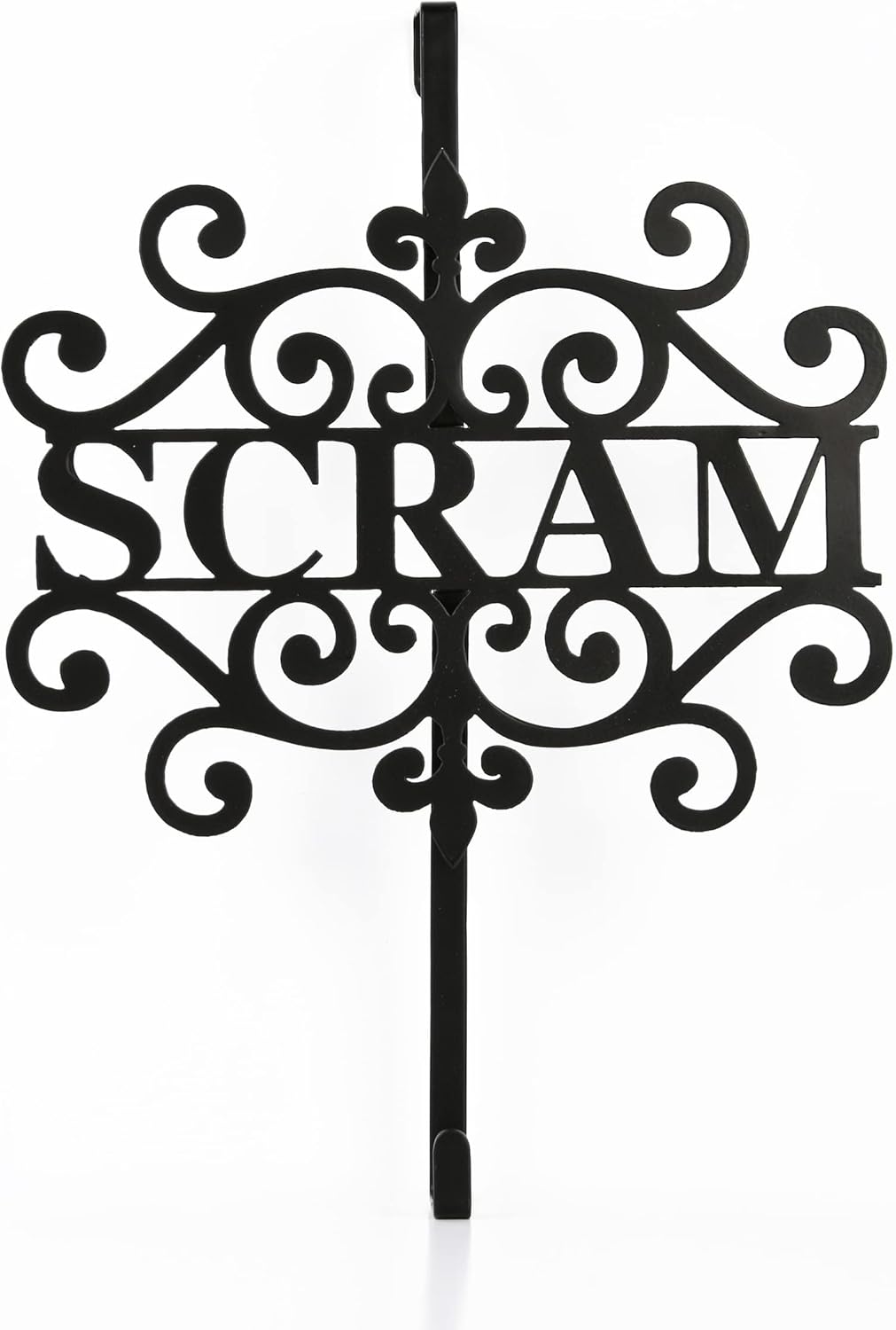 National Tree Company Scram Metal Wreath Hanger Black 16 Inches