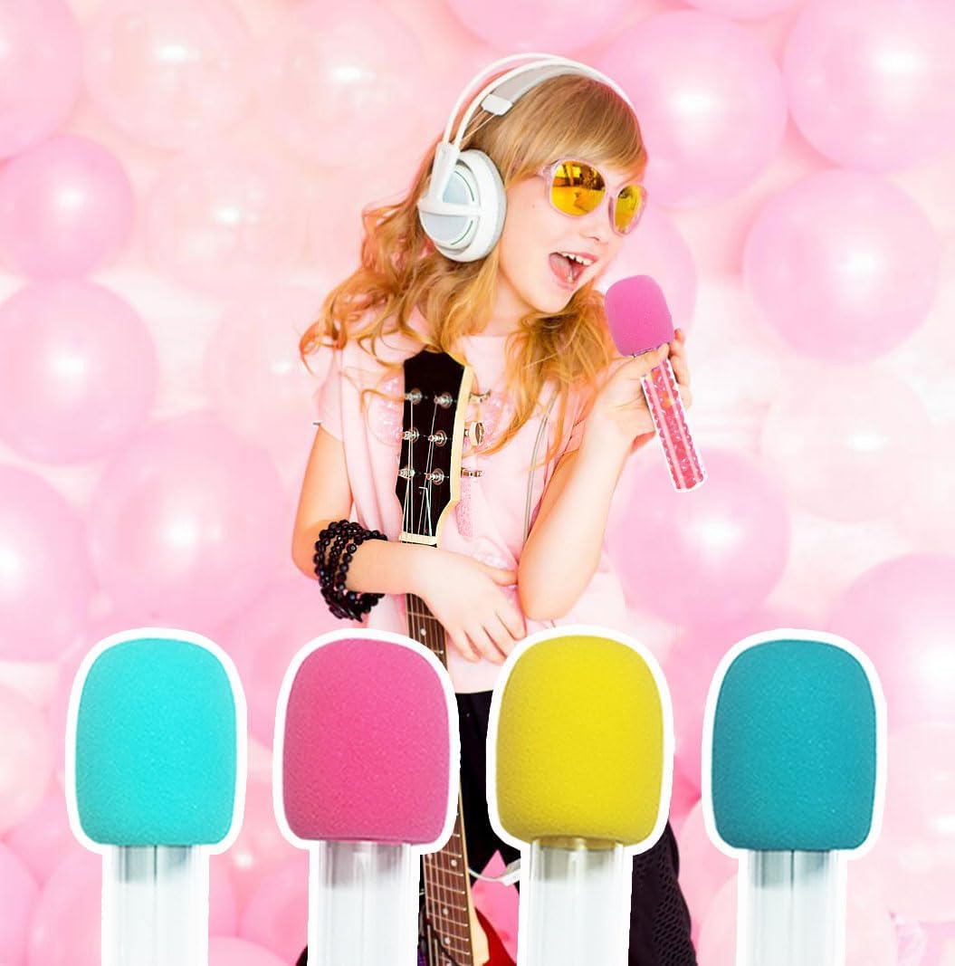 16 Piece Microphone Candy Tubes Covers for Parties