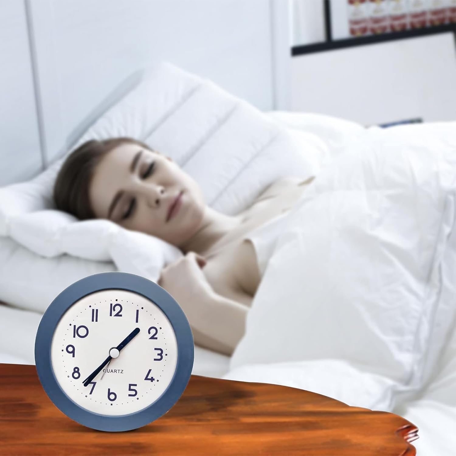 HIQU and HIST Blue 45 Inch Analog Alarm Clock with Backlight