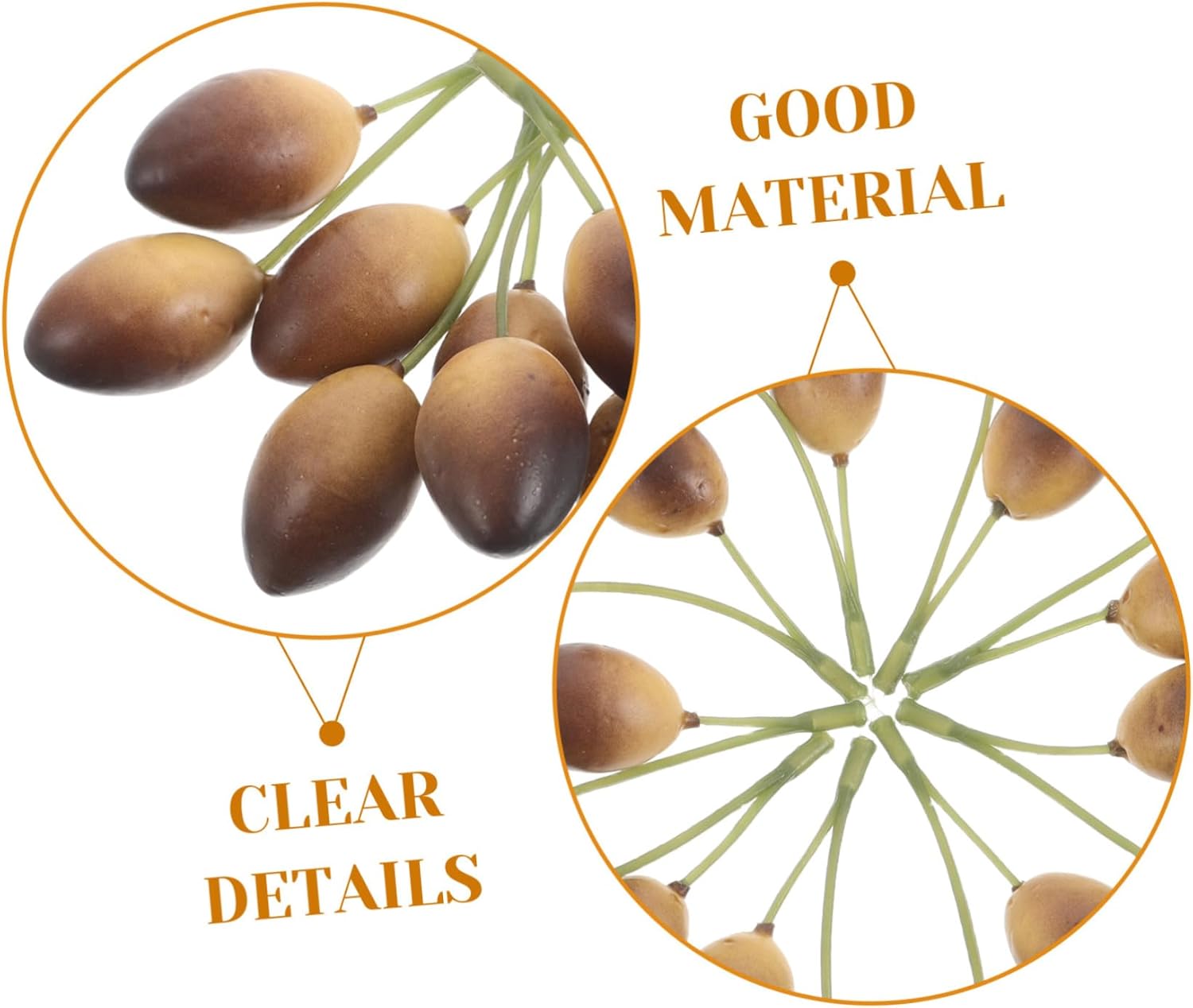 Zerodeko 10pcs Lifelike Olive Artificial Decorations
