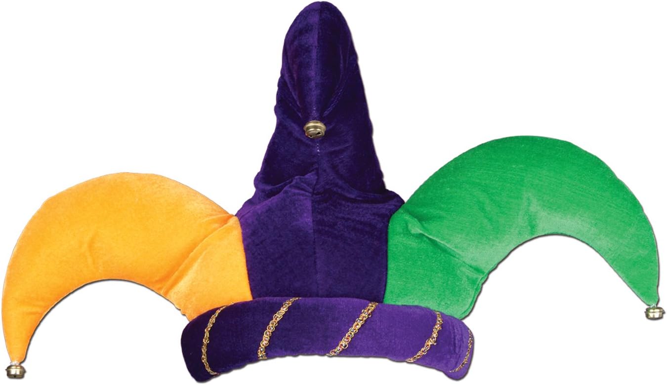 Plush Jester Hat with Real Bells