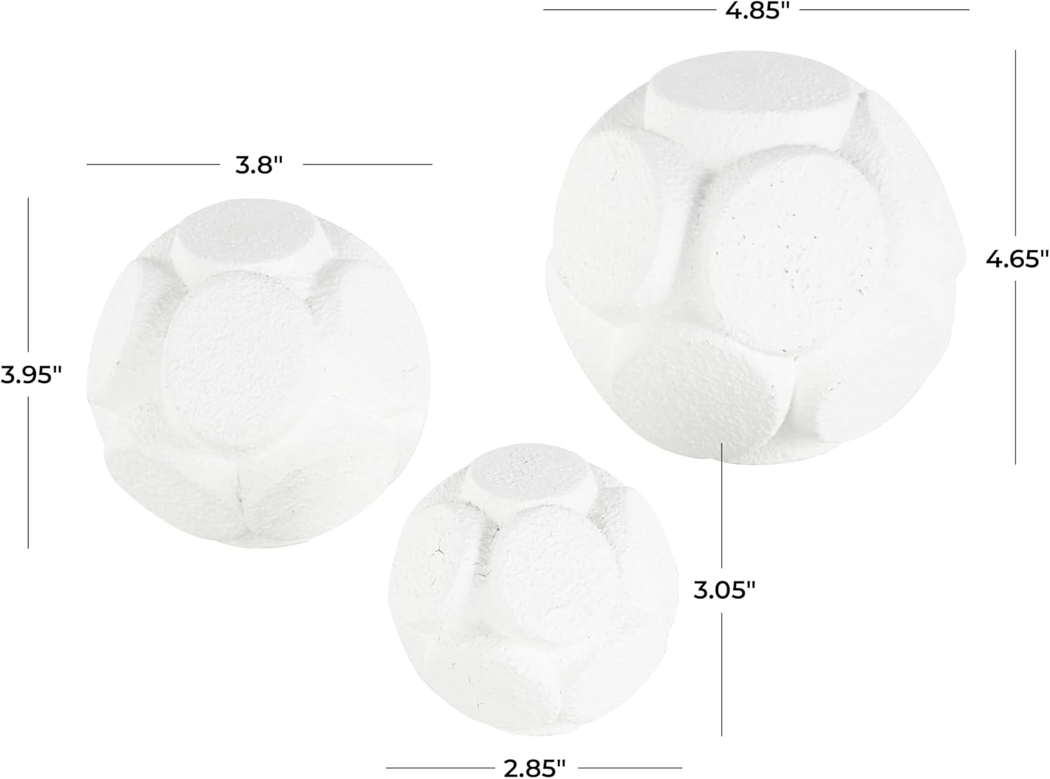 Deco 79 Resin Decorative Orbs Vase Filler Set of 3