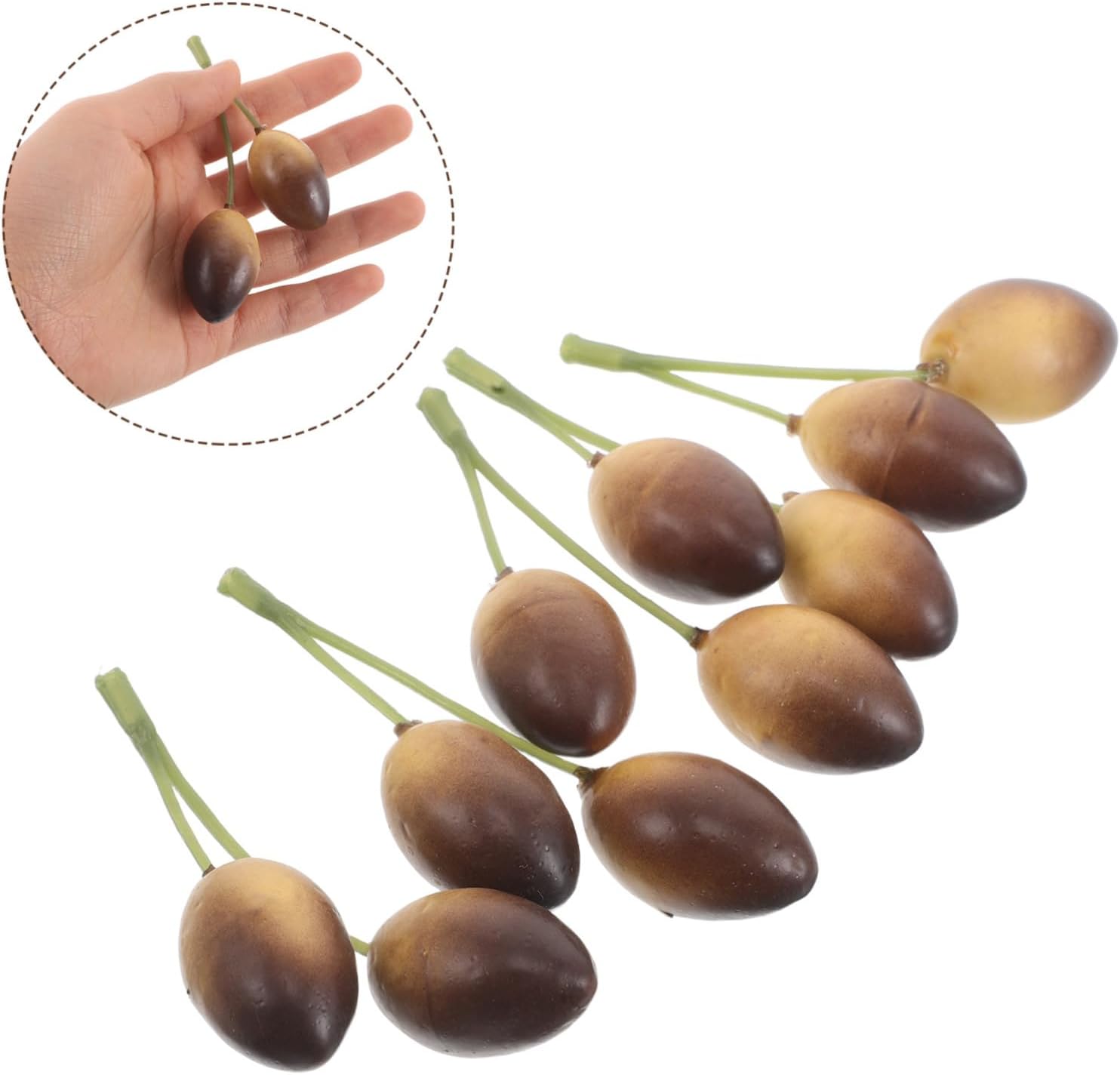 Zerodeko 10pcs Lifelike Olive Artificial Decorations