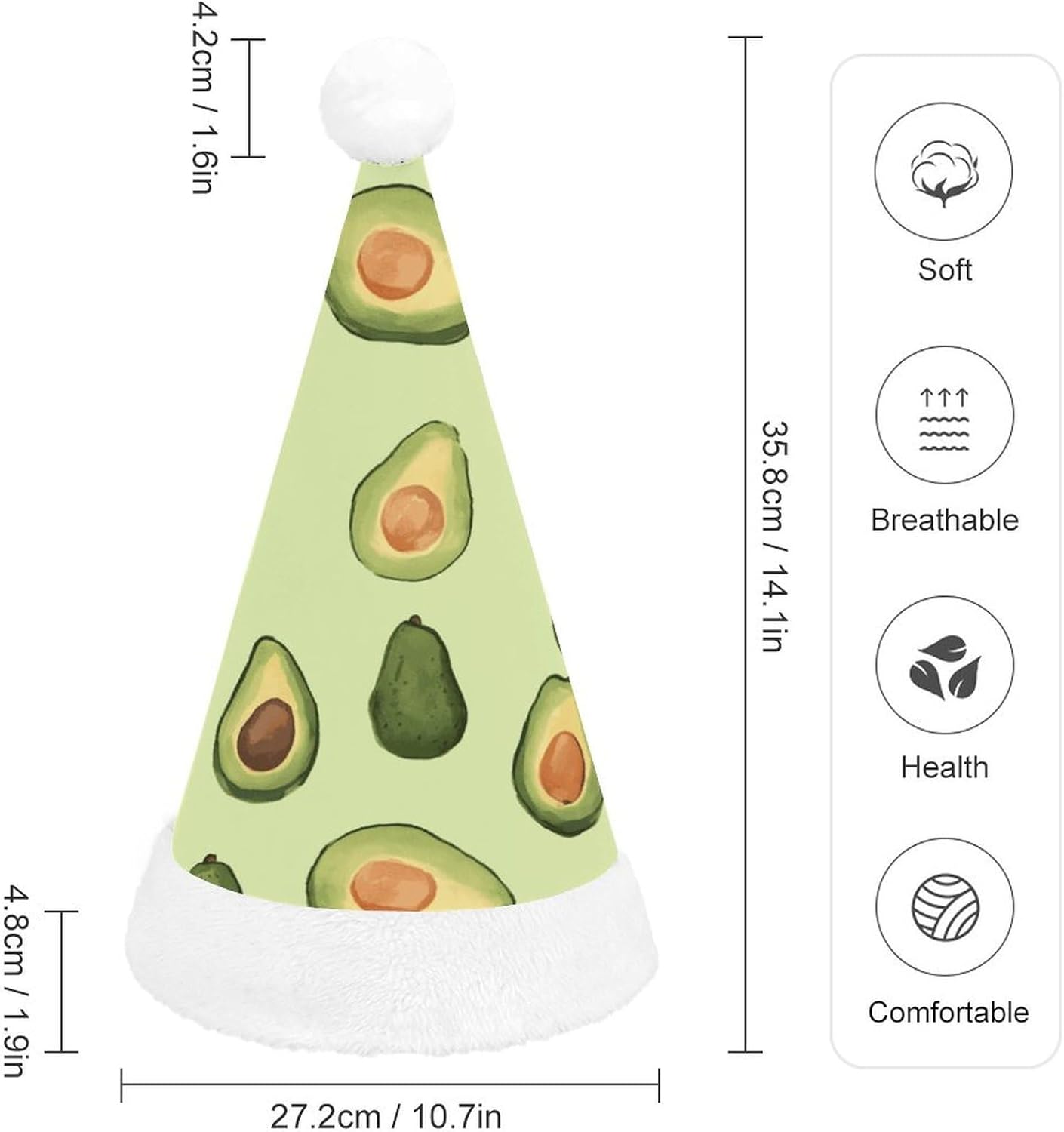 NWGHM Santa Hat Christmas Party Headwear for Adults