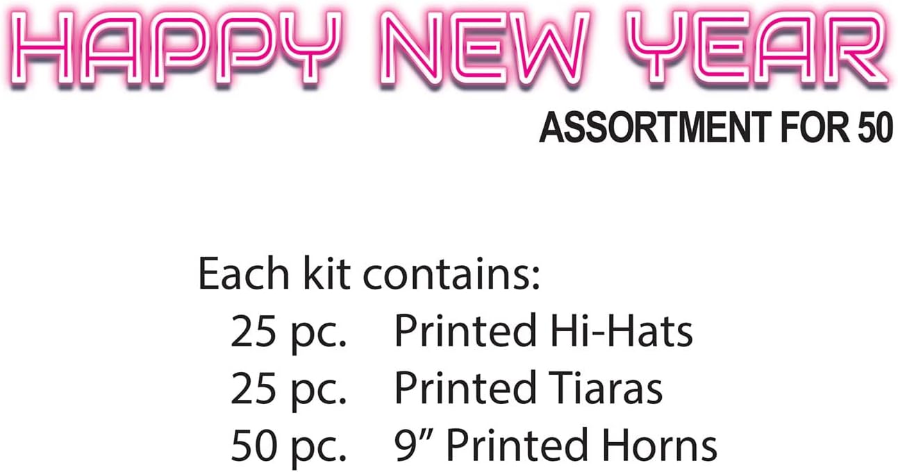 Beistle New Years Eve Party Hats and Tiaras