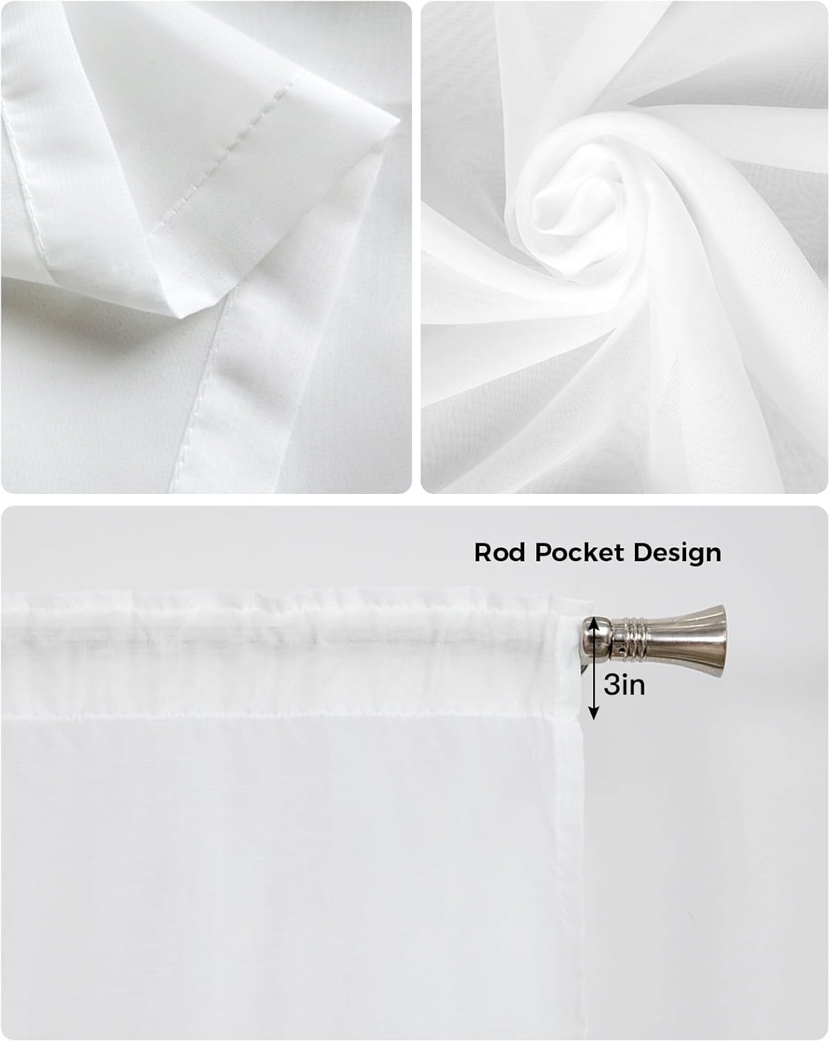 Purple Tulips Swag Curtains 2 Panels Set 72 W x 36 L