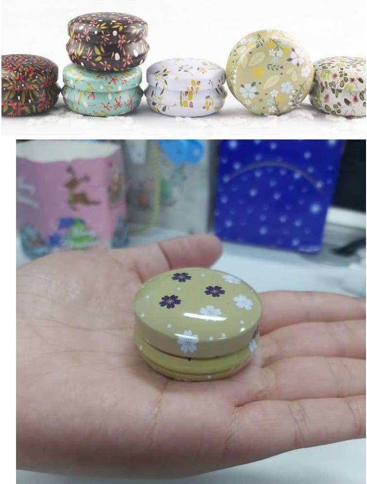 Rolin Roly 12Pcs Mini Travel Cans for Candles and Gifts