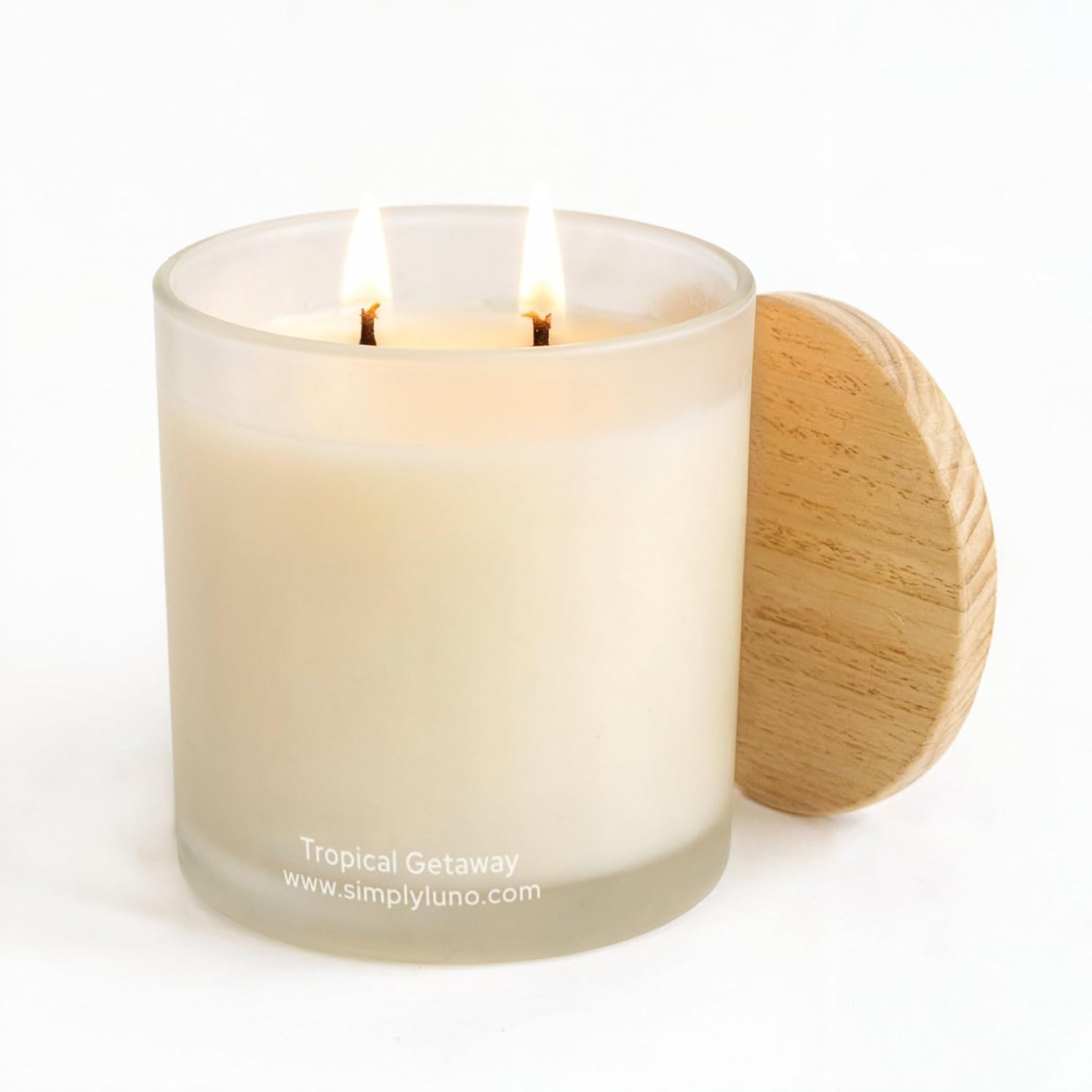 Tropical Getaway Scented Candle 14oz Soy Wax with Coconut Mango Sea Salt