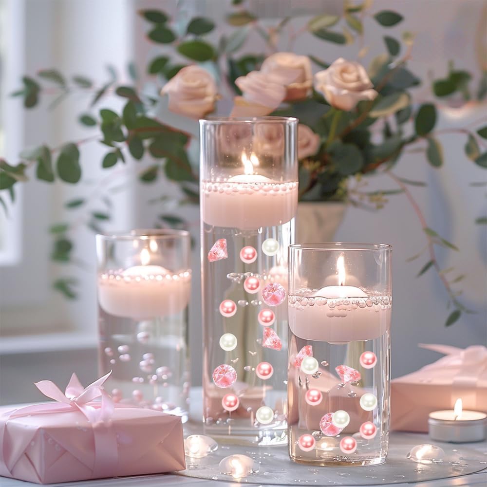 HappyFiller 1075 PCS Floating Pearl Beads Vase Filler