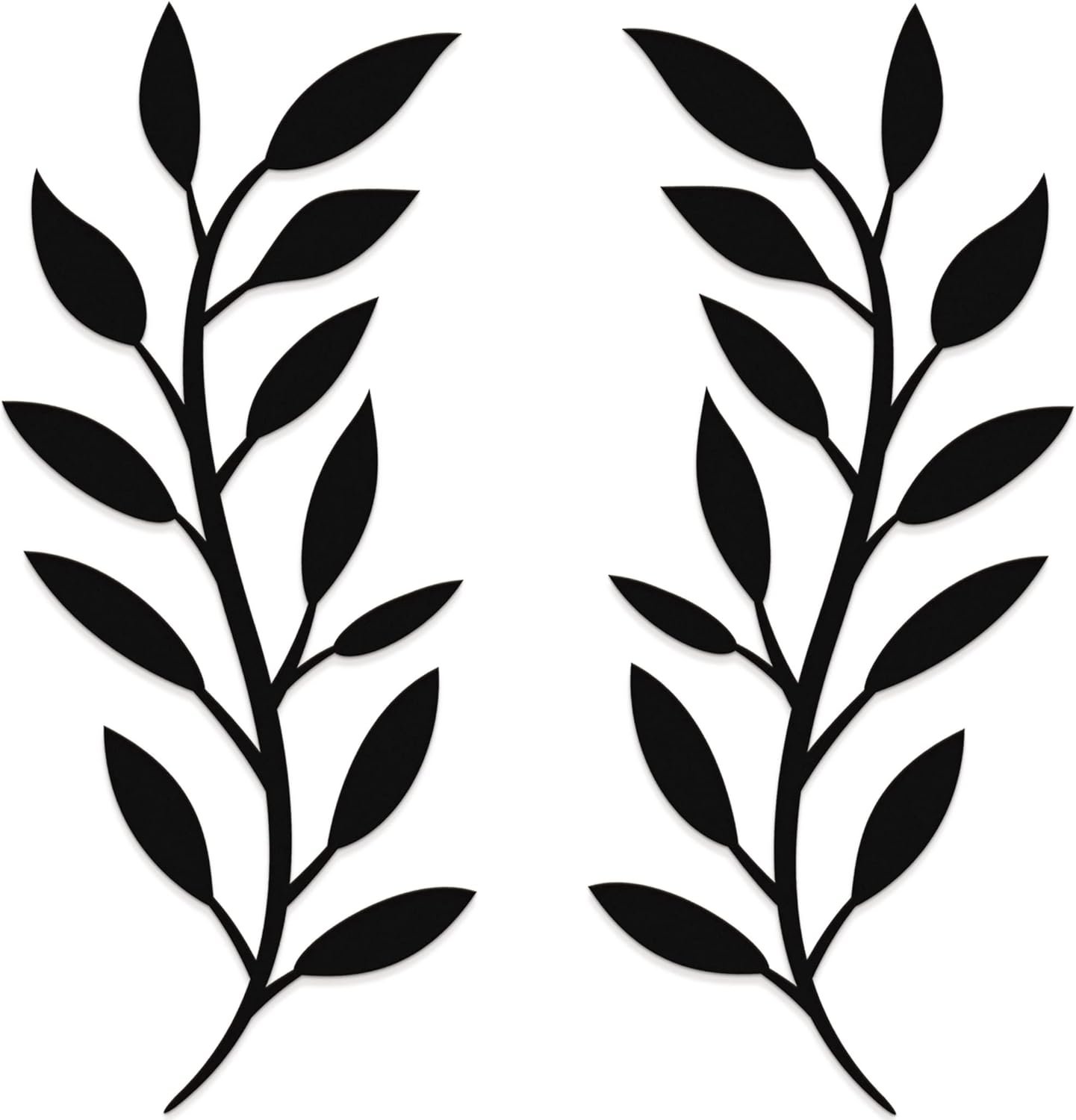 Vivegate Scroll Olive Branch Leaf Metal Wall Decor 16x16