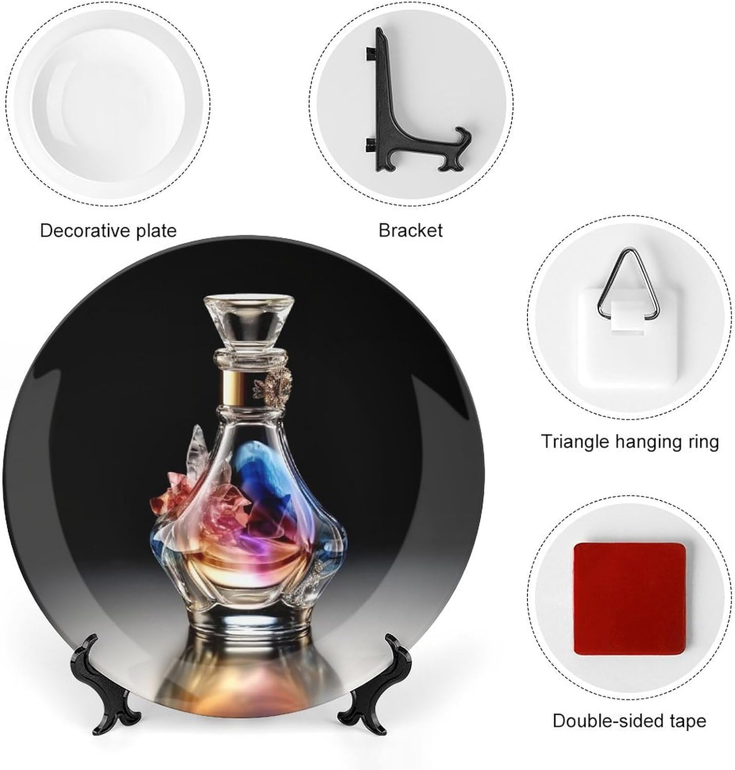 71 Inch Decorative Plate with Display Stand