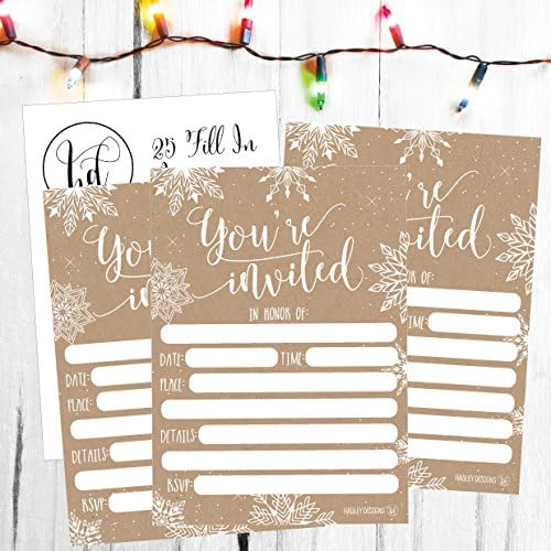 Hadley Designs 25 Christmas Party Invitations