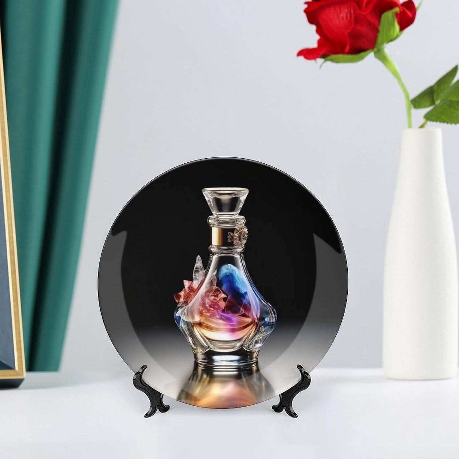 71 Inch Decorative Plate with Display Stand