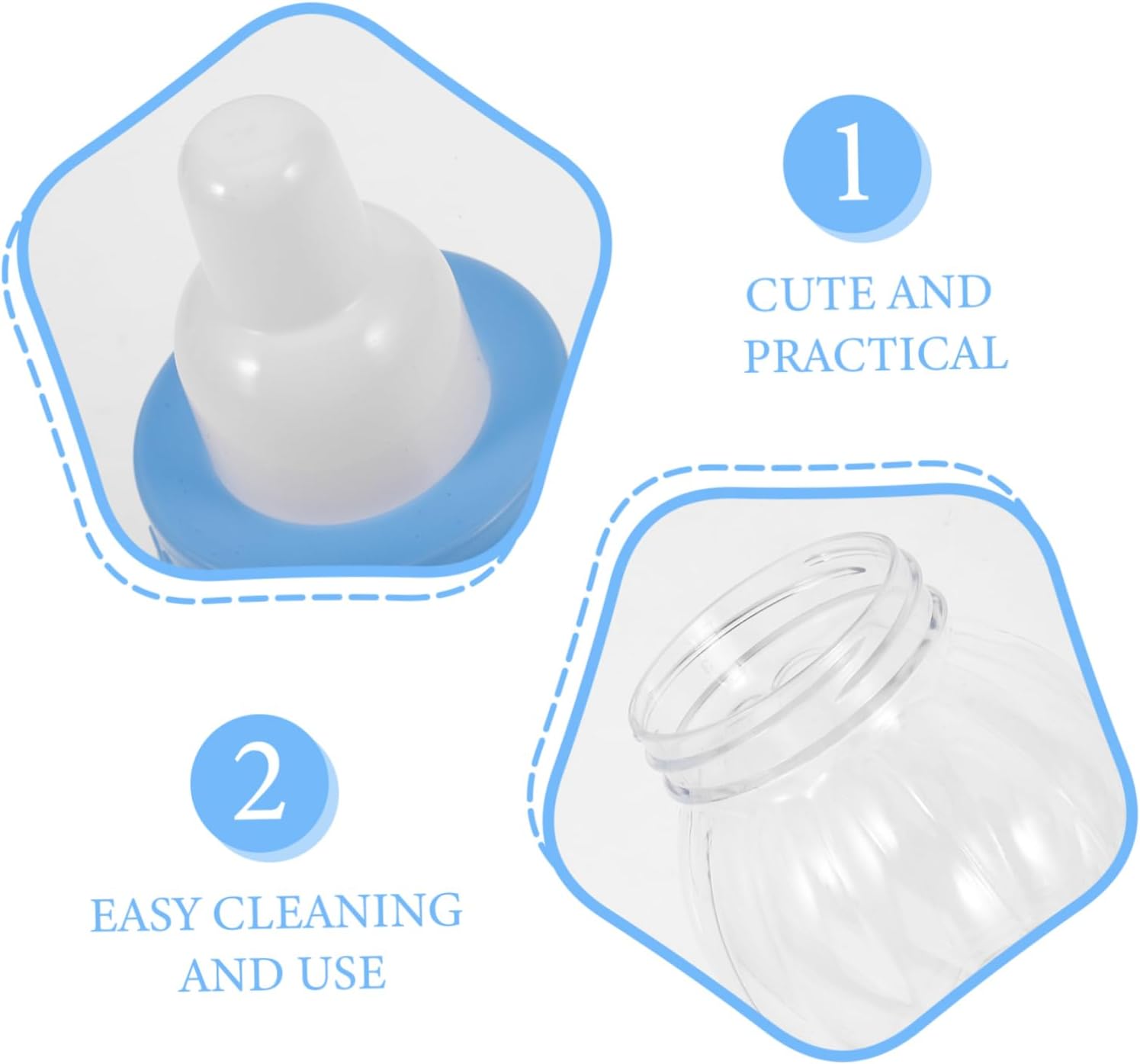 6pcs Bottle Shaped Candy Boxes with Split Lid for Parties