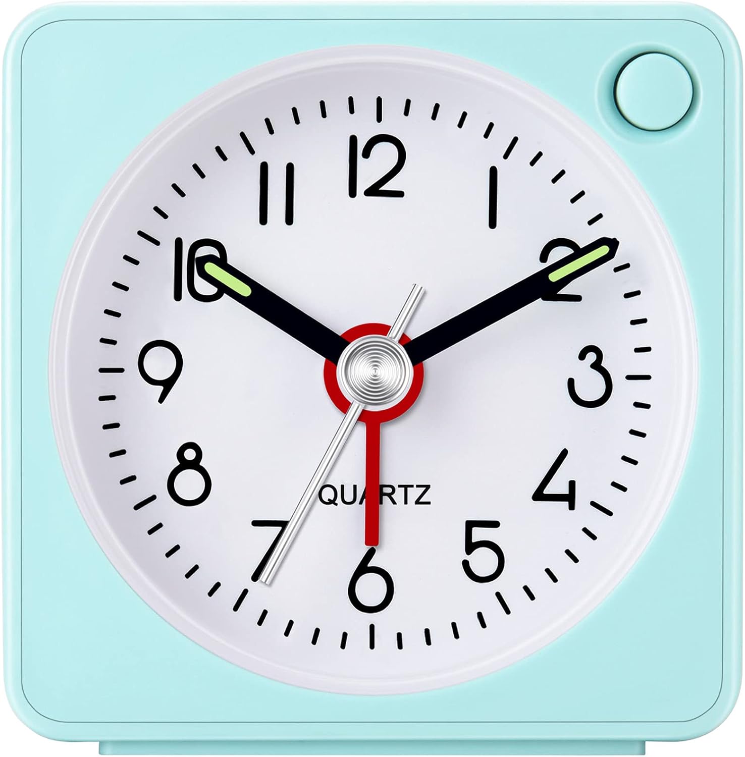 Travel Analog Alarm Clock - Ultra Small Silent Design