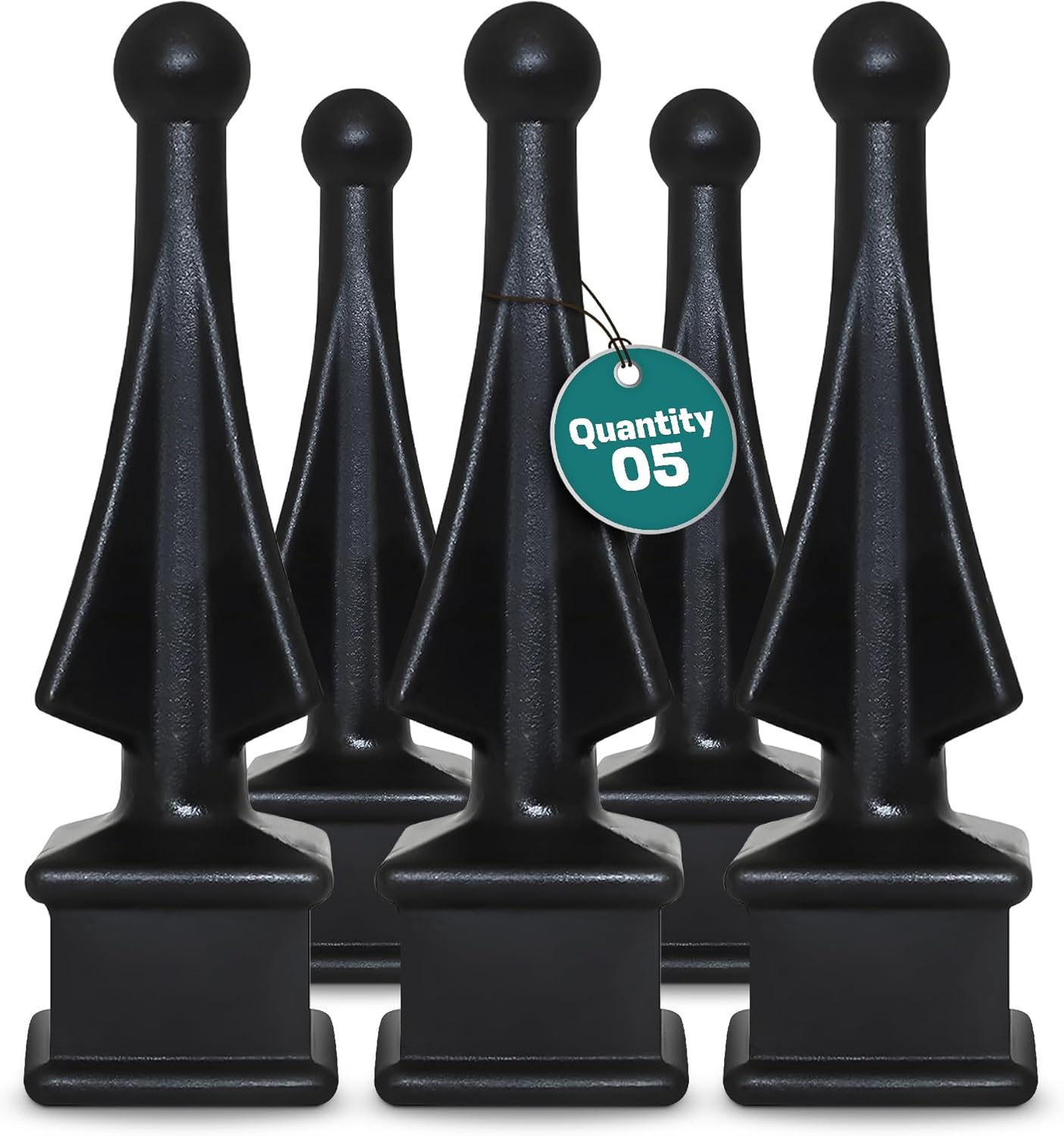 Fence Finial Toppers for Square Post 5 Pack