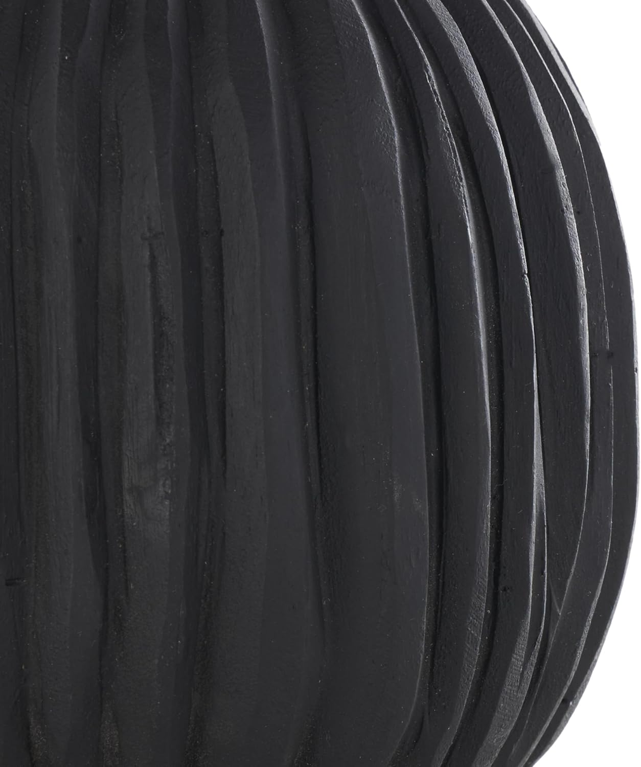 Deco 79 Black Teak Wood Decorative Orbs Set of 3