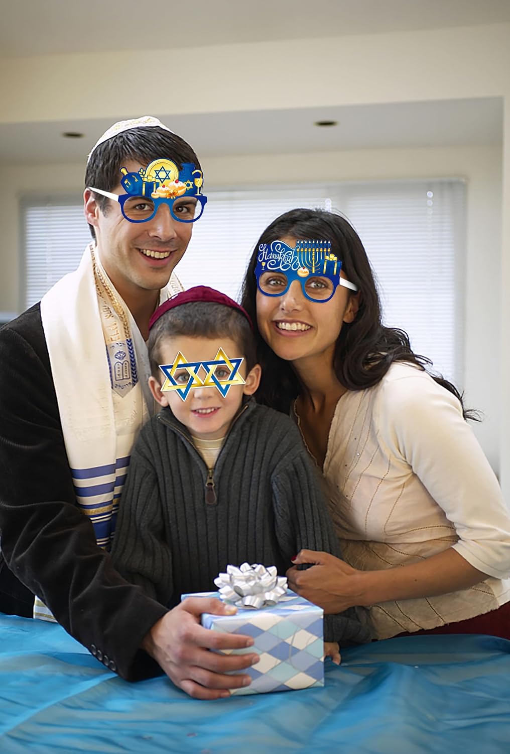 Hanukkah Costume Glasses with Classic Patterns