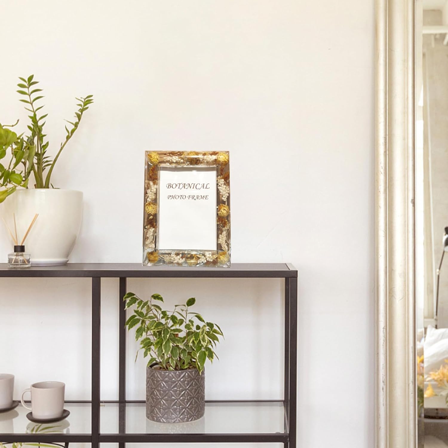 Botanical Picture Frame with 35x5 4x6 5x7 Sizes