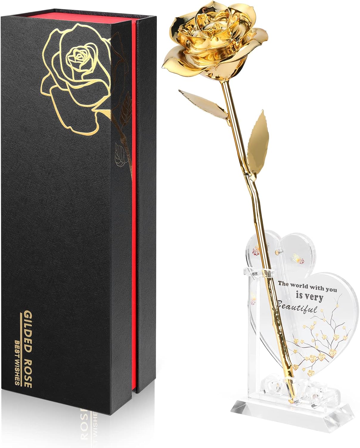 Gold Dipped Rose 24K Gold Artificial Flower Gift for Women