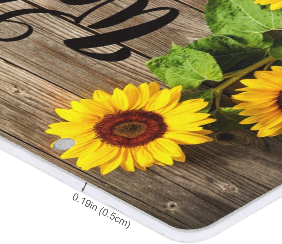Vdsrup Vibrant Sunflowers Door Sign Wall Hanging Decor