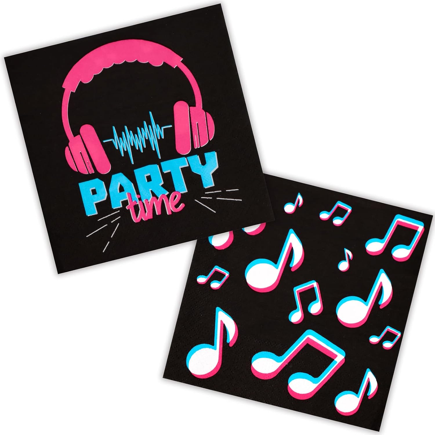 DYLIVeS Music Theme Party Napkins - 65 Inch Pack of 50