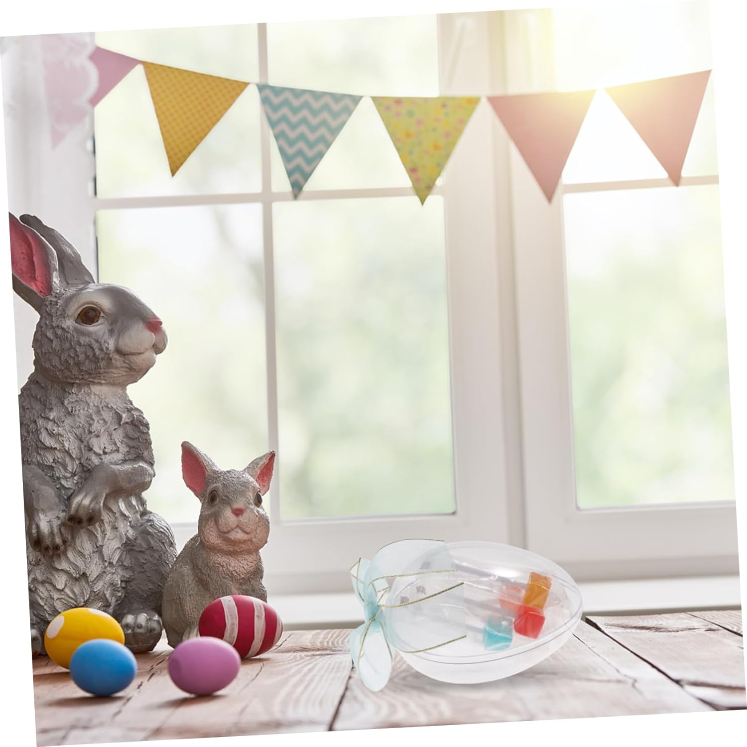6pcs Clear Easter Candy Boxes for Party Supplies