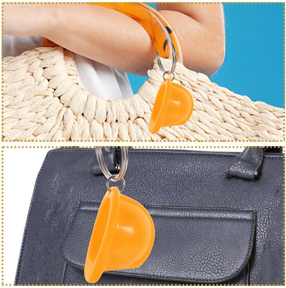 STOBAZA 6pcs Mini Hard Hat Keychain Set