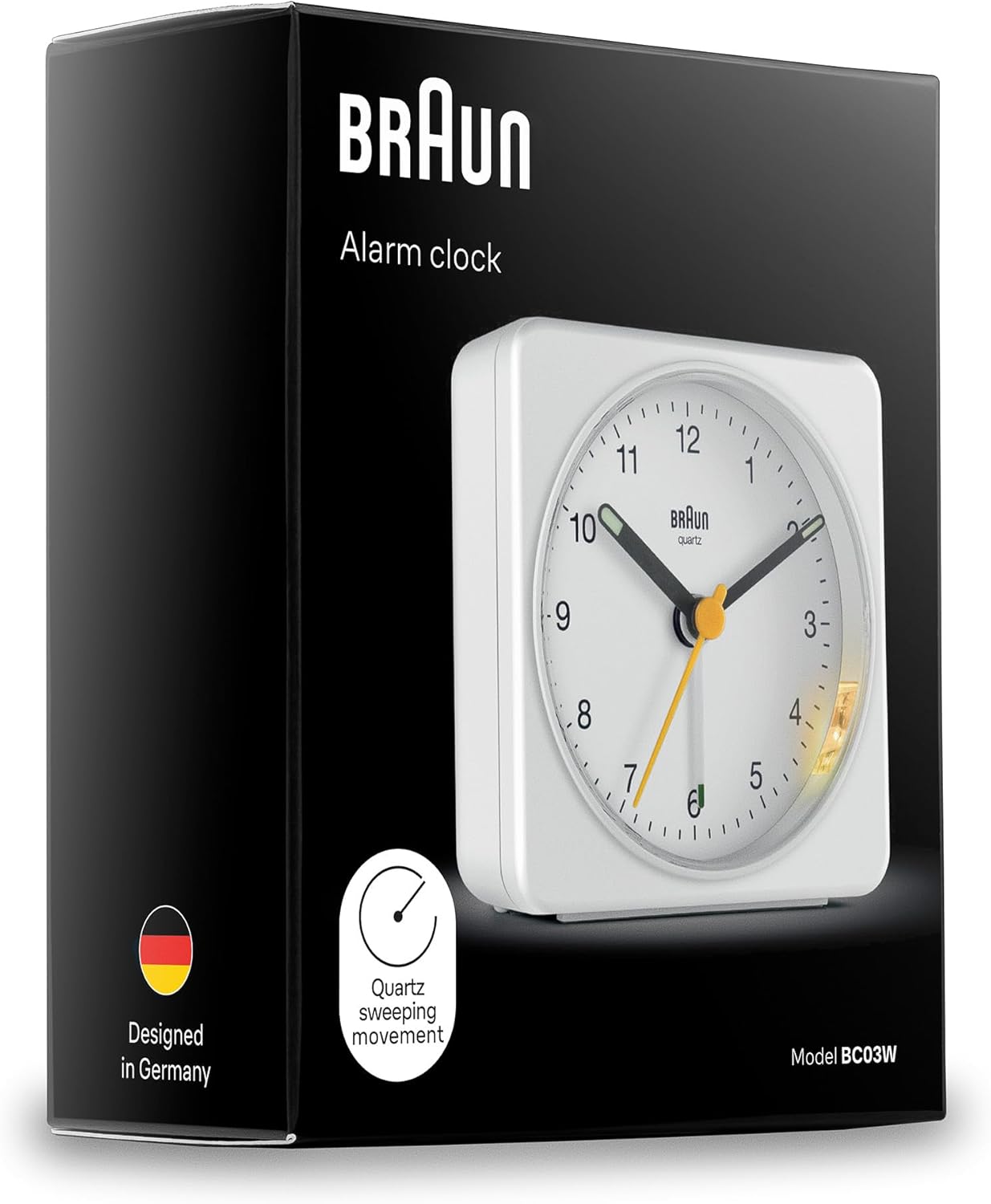 Braun Classic Analogue Alarm Clock with Snooze and Light