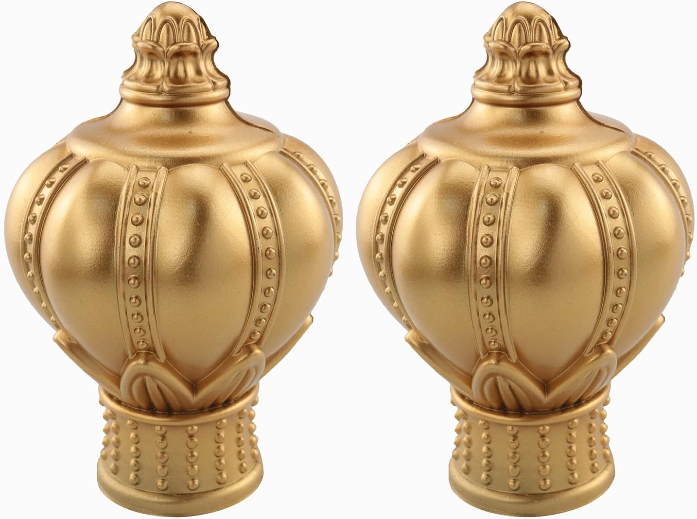2PCS Plastic Curtain Rod Finials for 26-28mm Rods