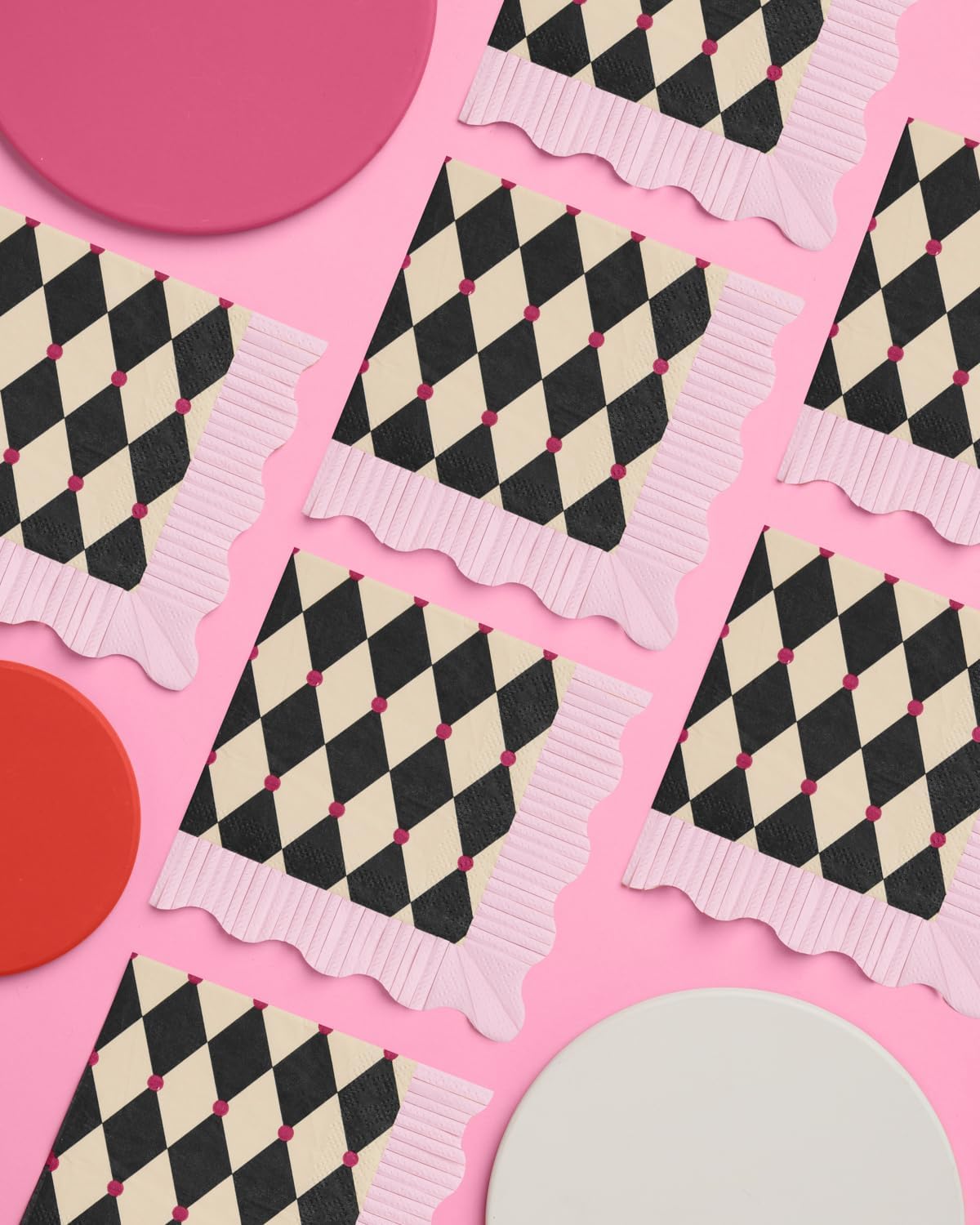 Xo Fetti Checkered Circus Paper Napkins 24pcs 3-ply