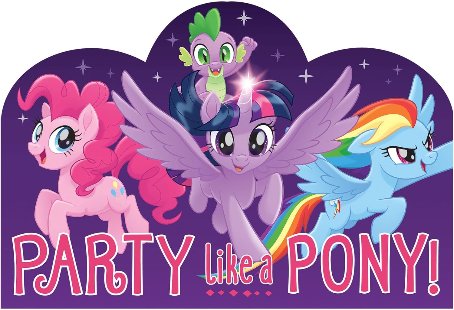 Amscan My Little Pony Party Invitations Set of 8