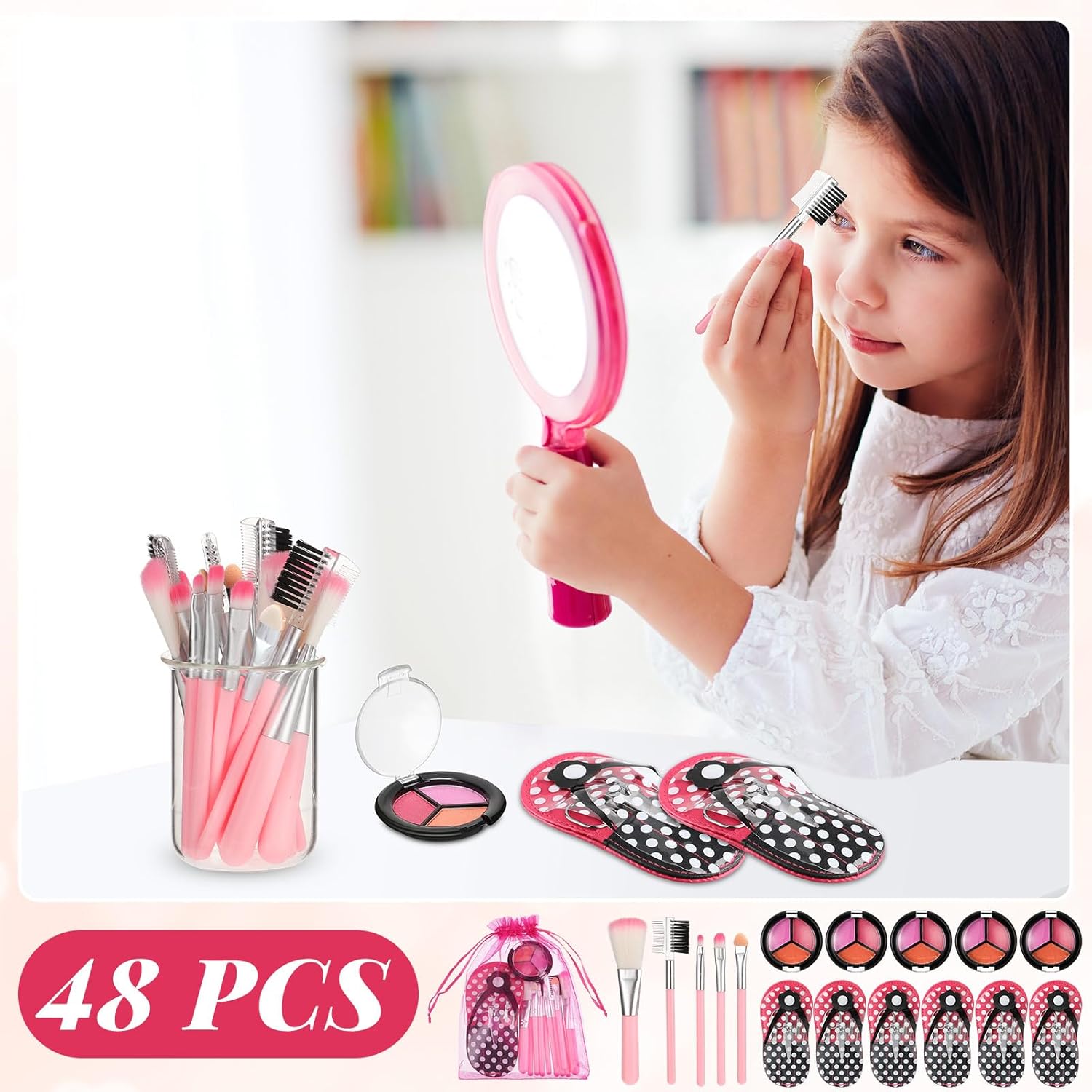 12 Sets Kids Spa Party Kit for Girls Makeup and Manicure Supplies